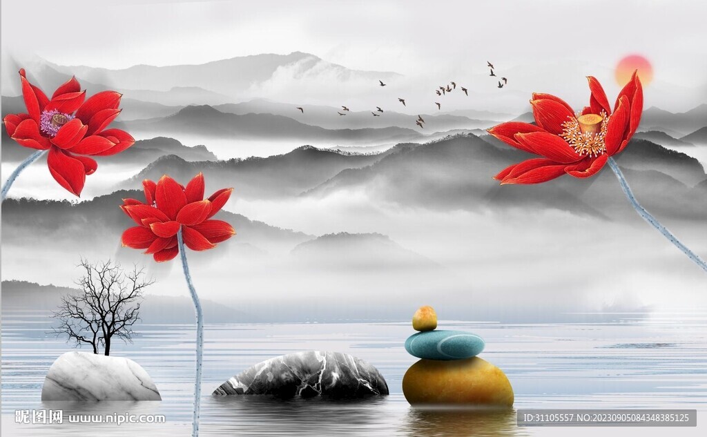 新中式背景