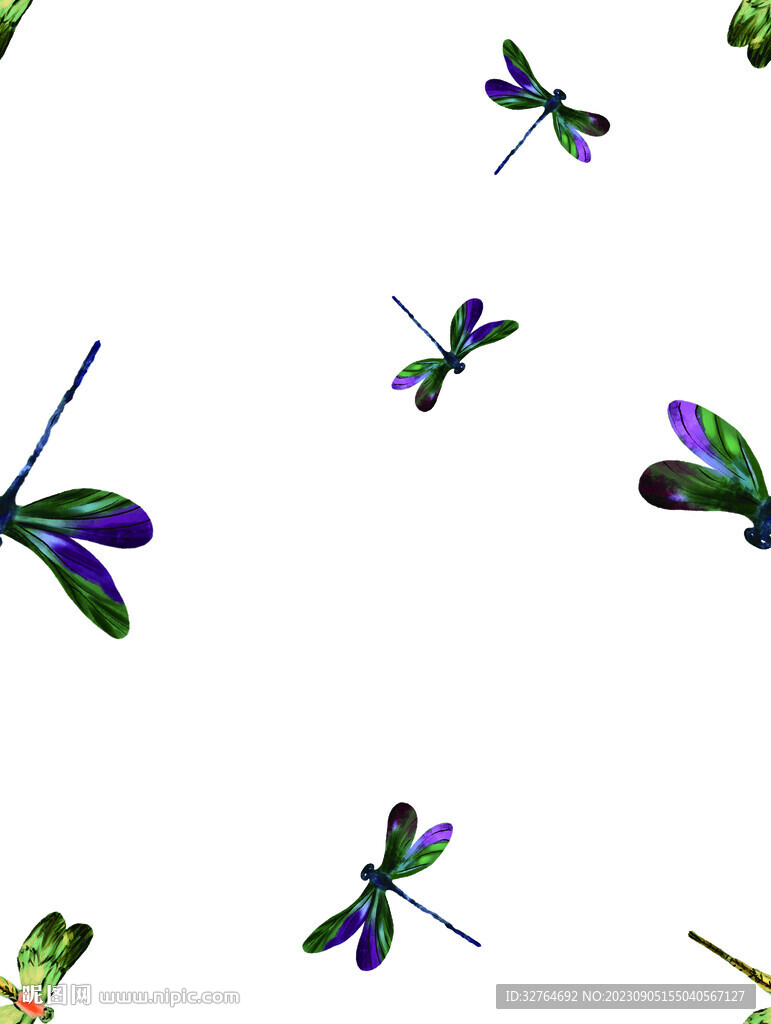 手绘蜻蜓