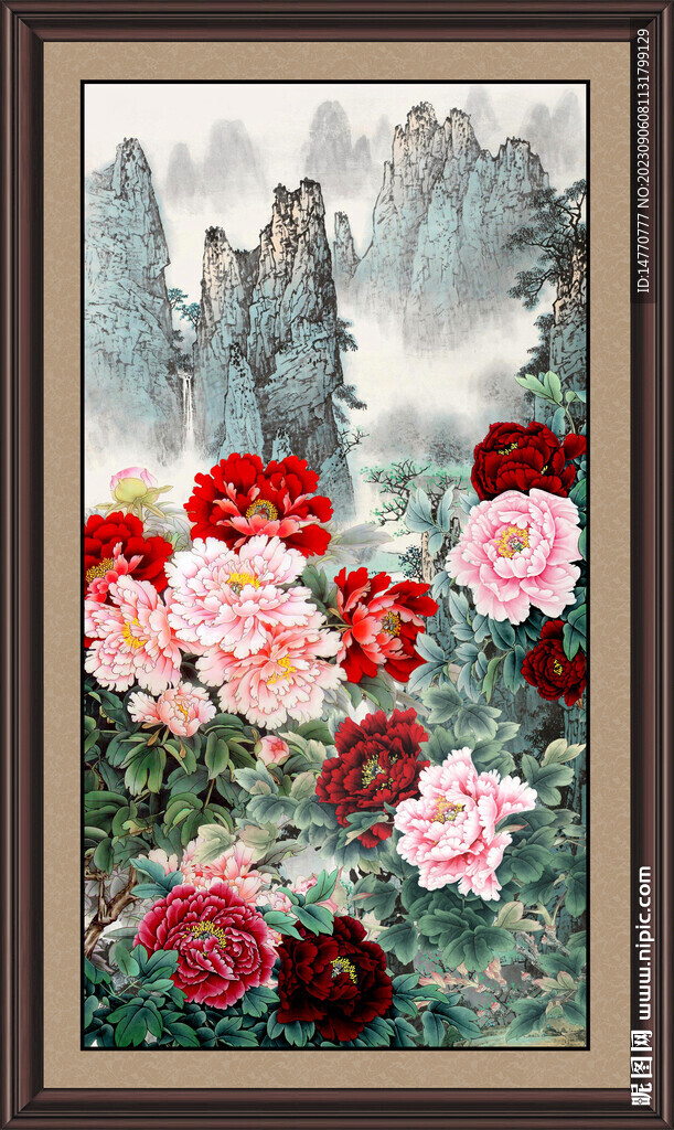 国画牡丹 