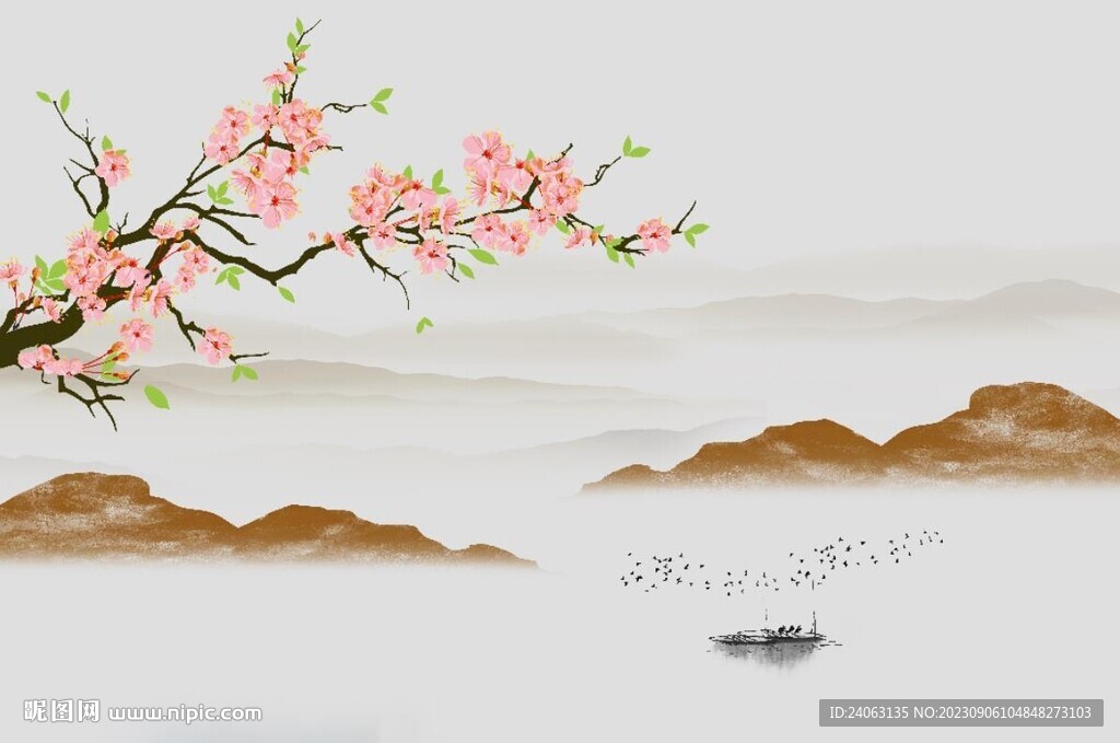新中式背景墙