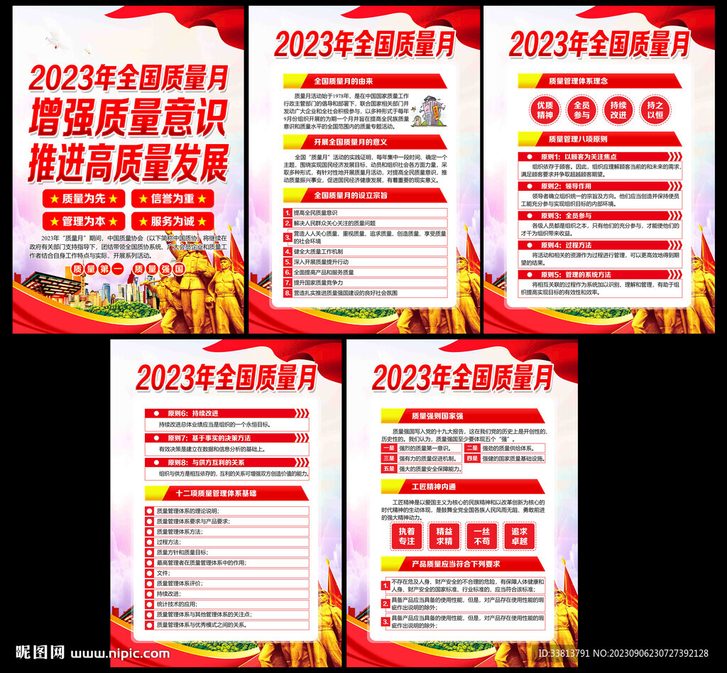 2023年质量月宣传展板