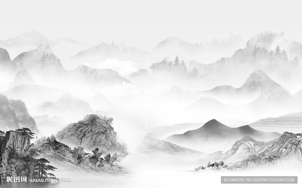 新中式背景墙