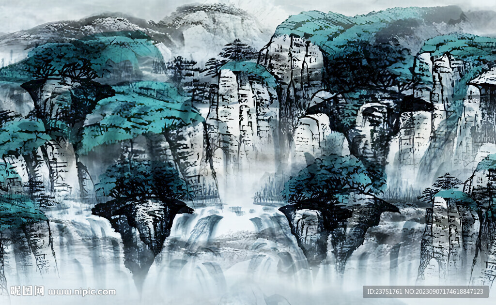 床头山水