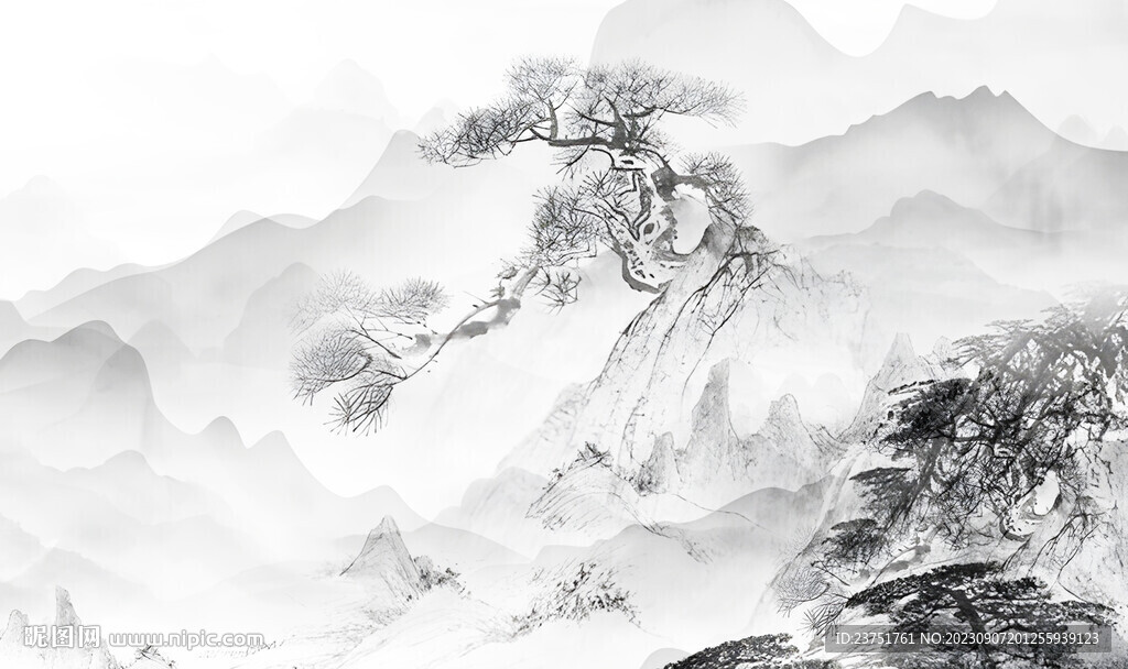 抽象山水