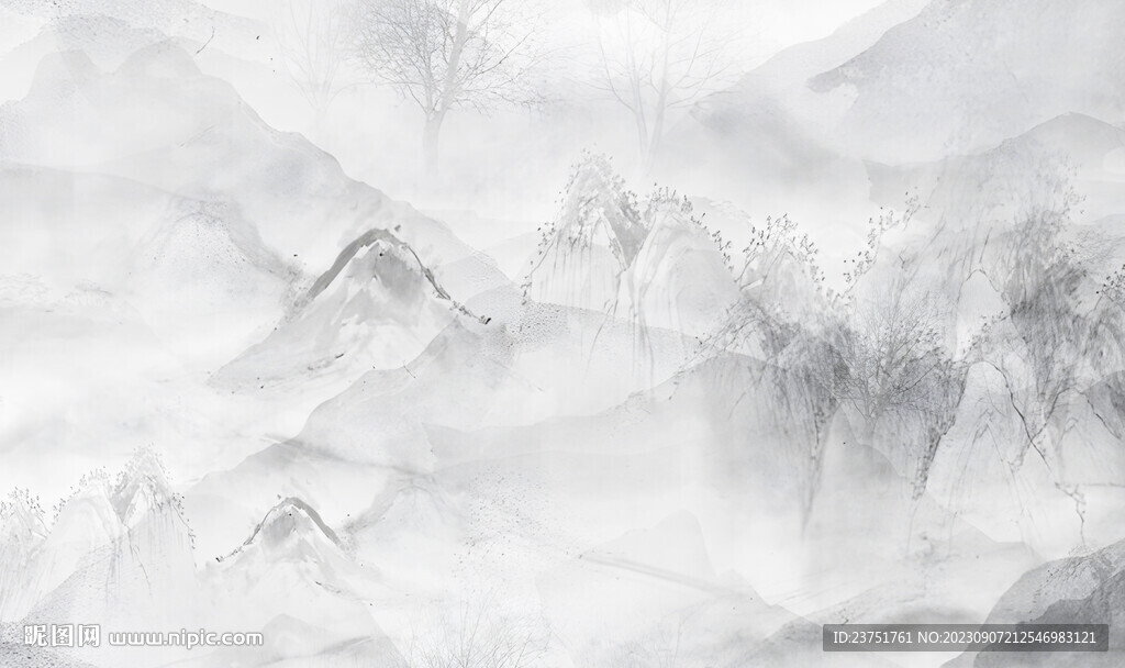 高清简约山