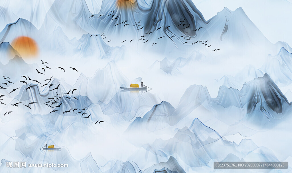 高端山水画