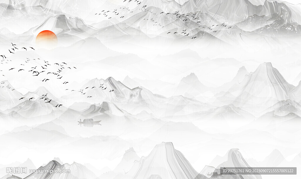 高端山水画 