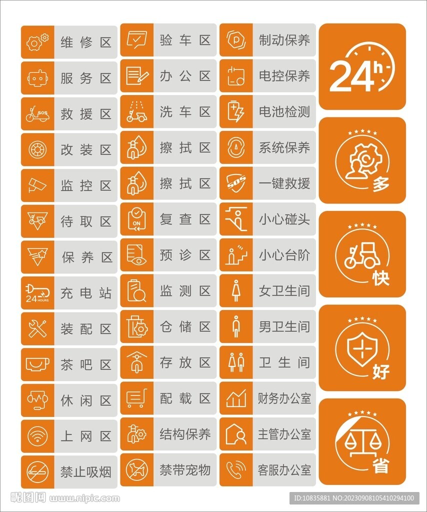 电车维修标示