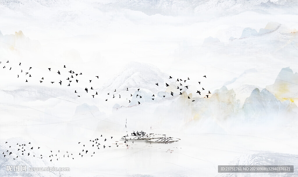 水墨画 