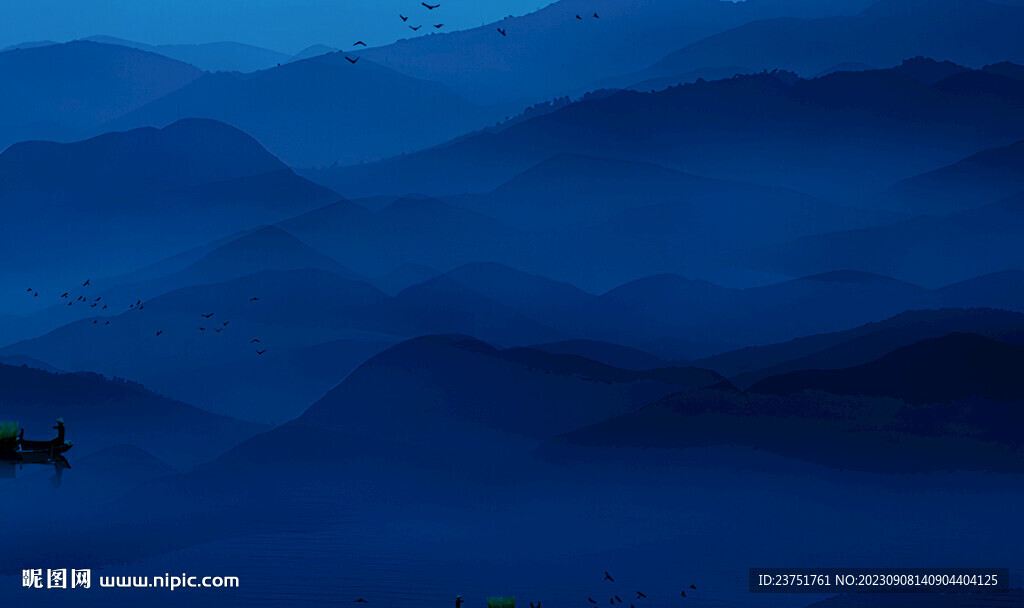 抽象山水
