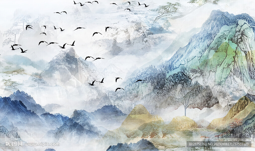 山水 