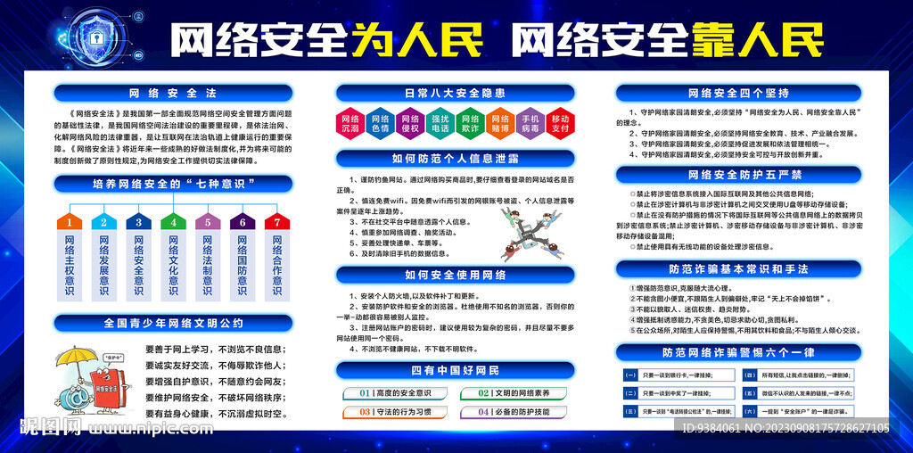 国家网络安全宣传周展板