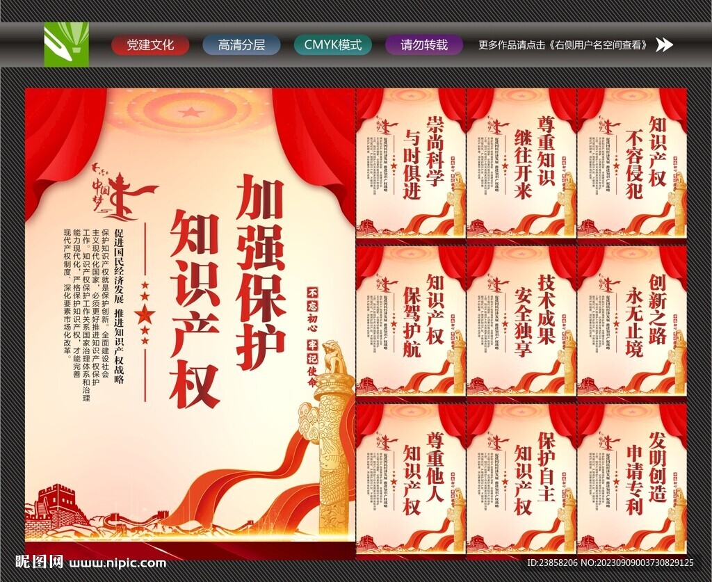 知识产权展板