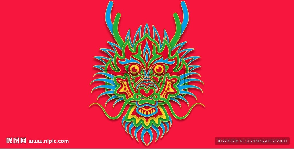 龙矢量插画