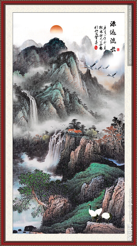 玄关山水画