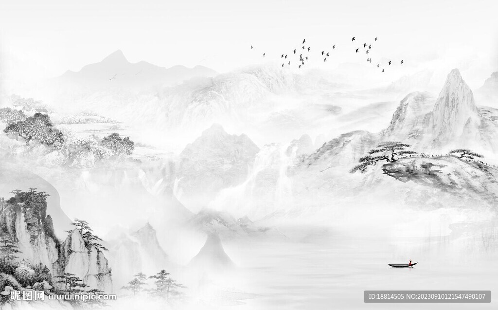 新中式背景墙