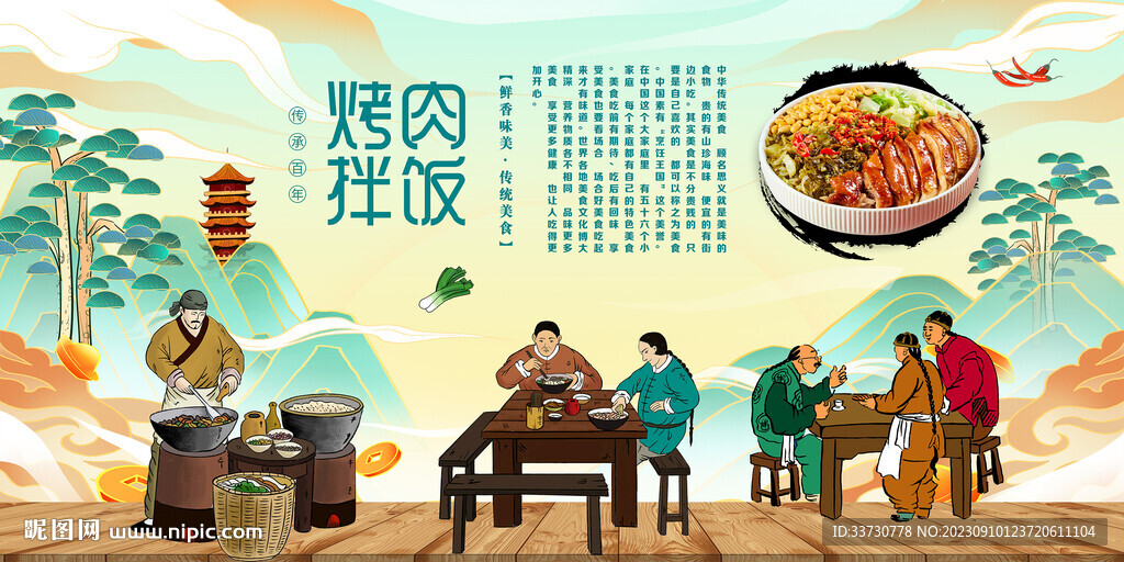 烤肉拌饭