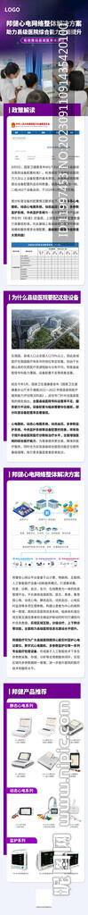 邦健心电网路整体解决方案海报