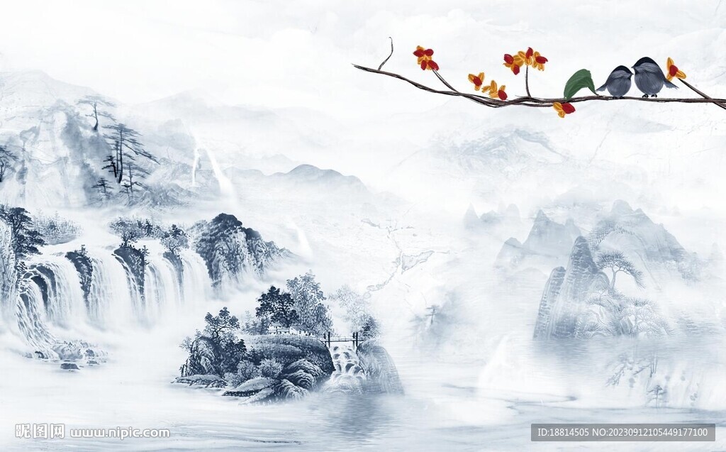 新中式背景墙