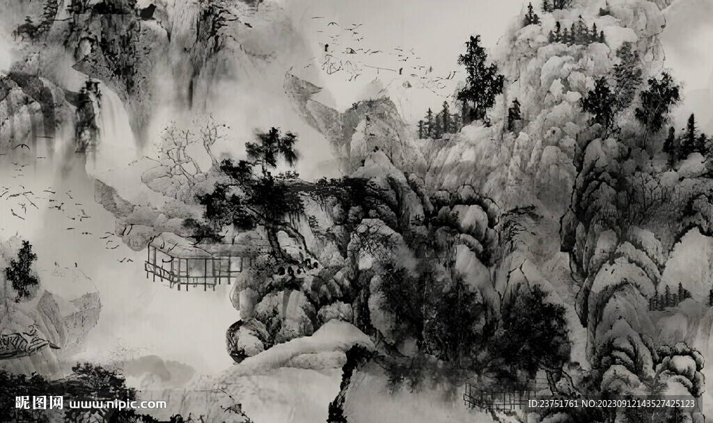 山水画 