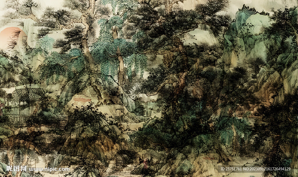 抽象山水 