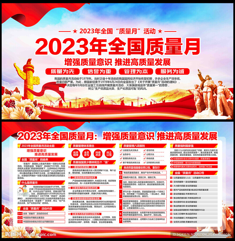 2023年质量月海报