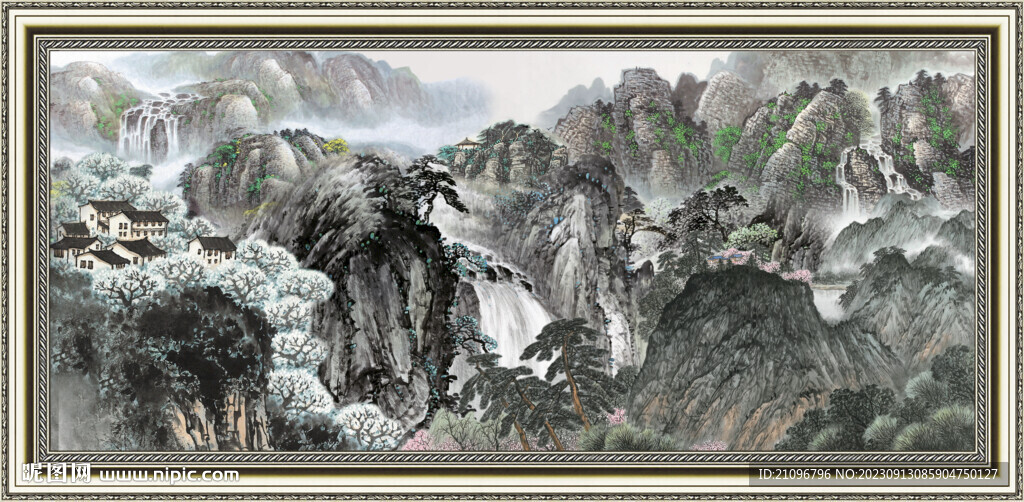 国画山水 
