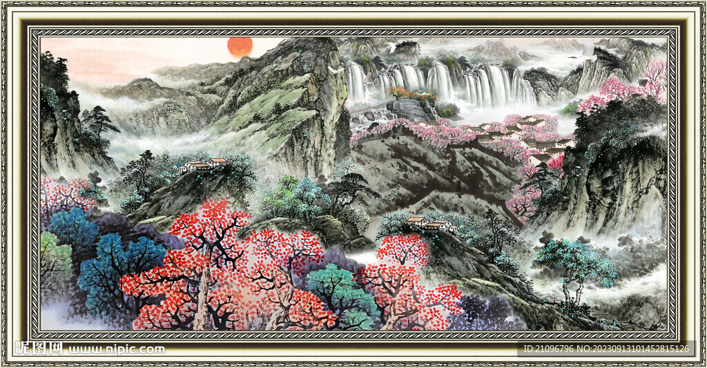 国画山水 