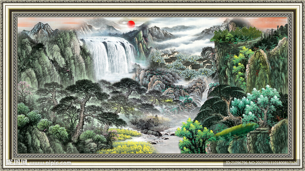 国画山水 