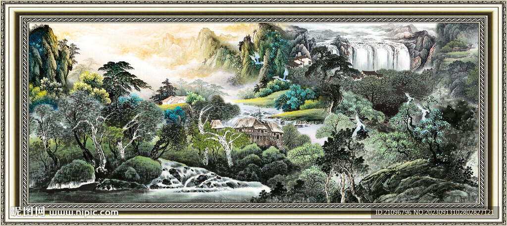 国画山水 