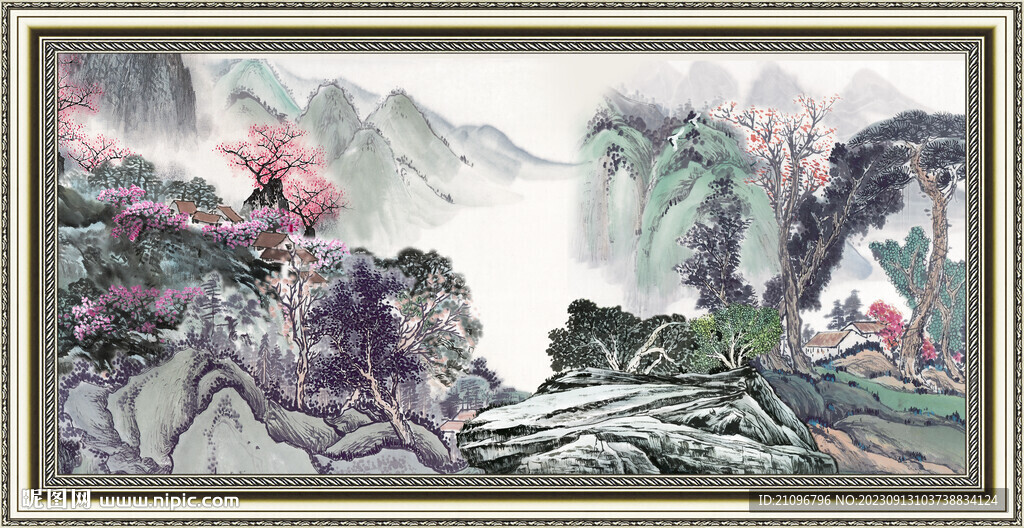 国画山水 