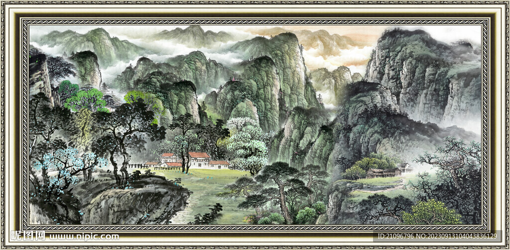 国画山水 