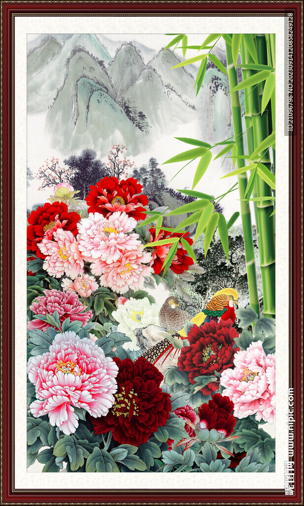  牡丹国画