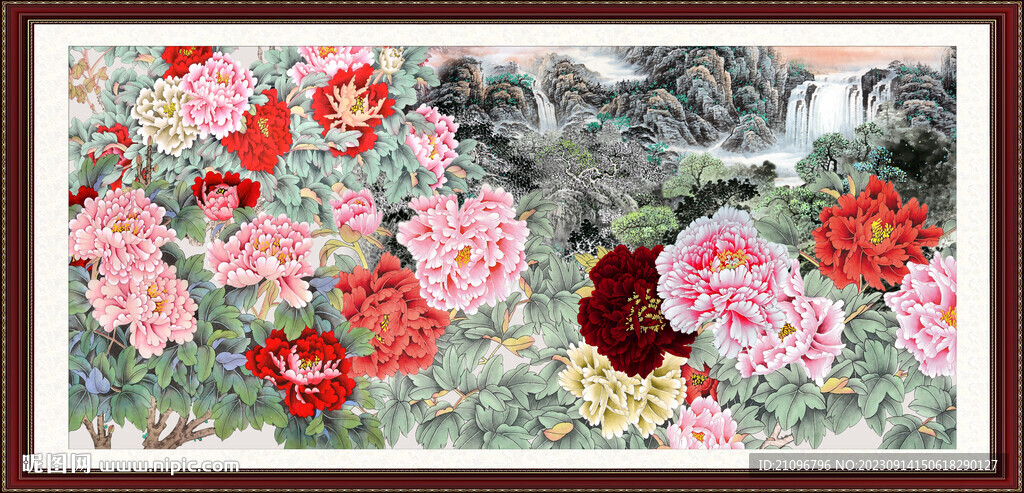  牡丹国画 