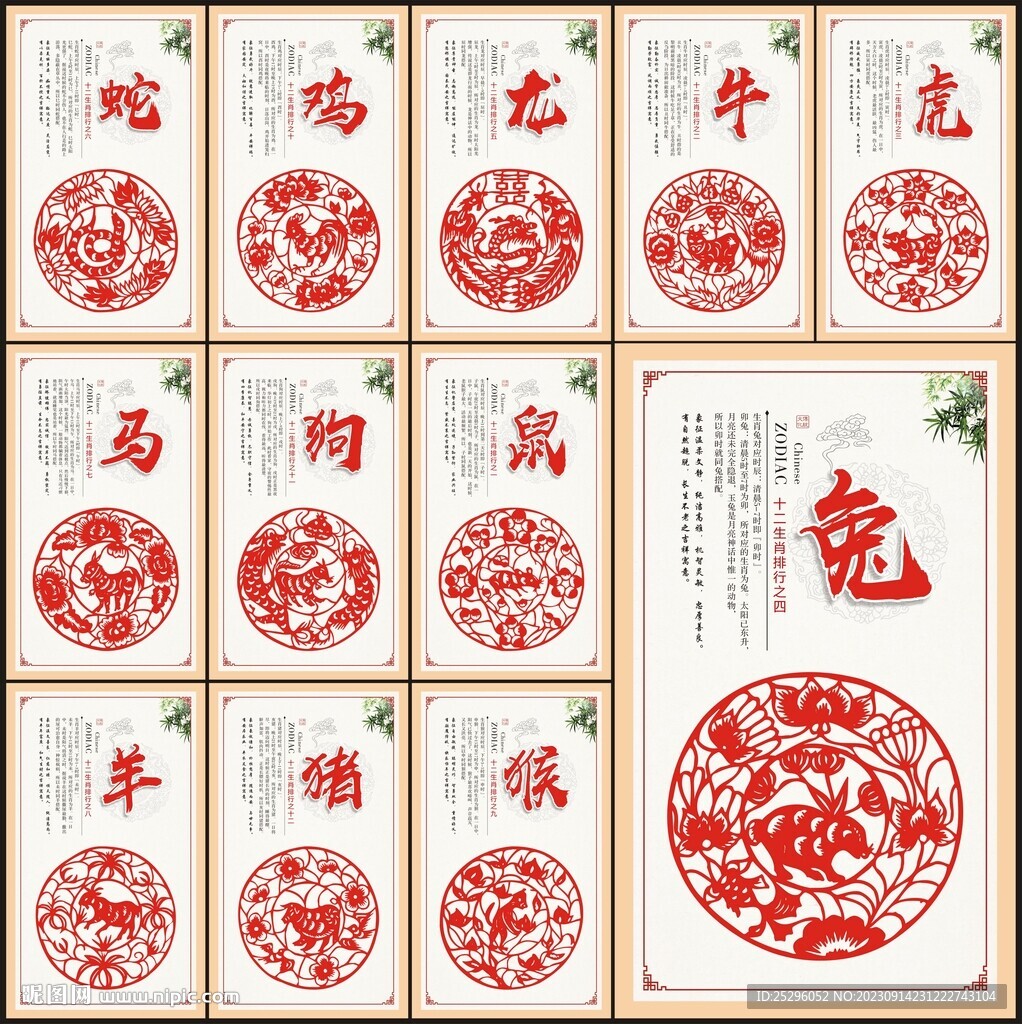 12生肖展板