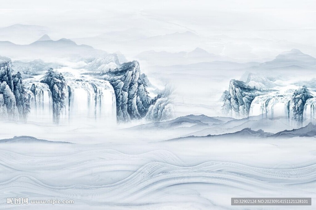 中式山水画