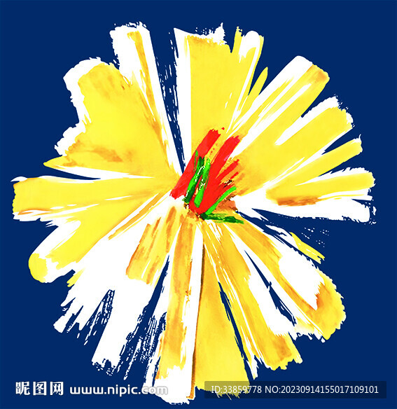 手绘菊花