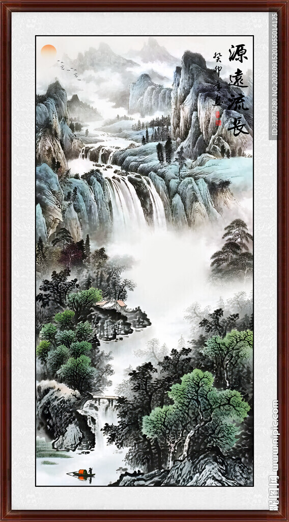 玄关山水画