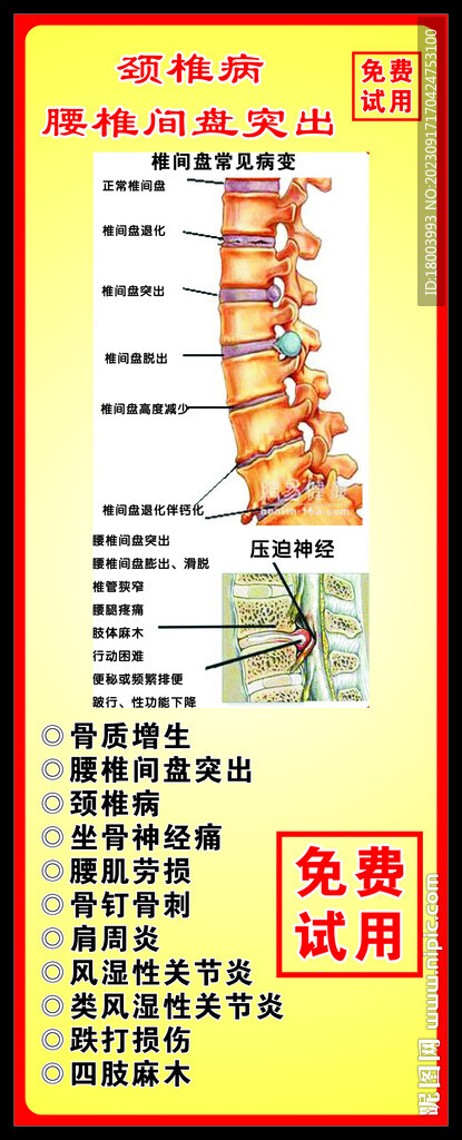 颈椎病腰椎间盘突出