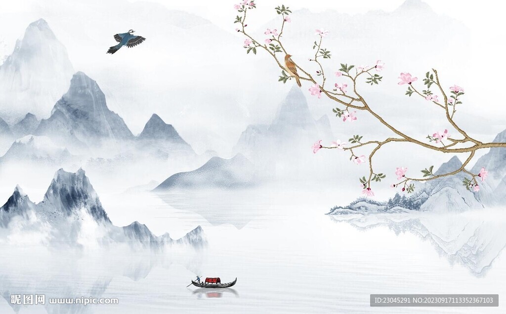 新中式背景墙