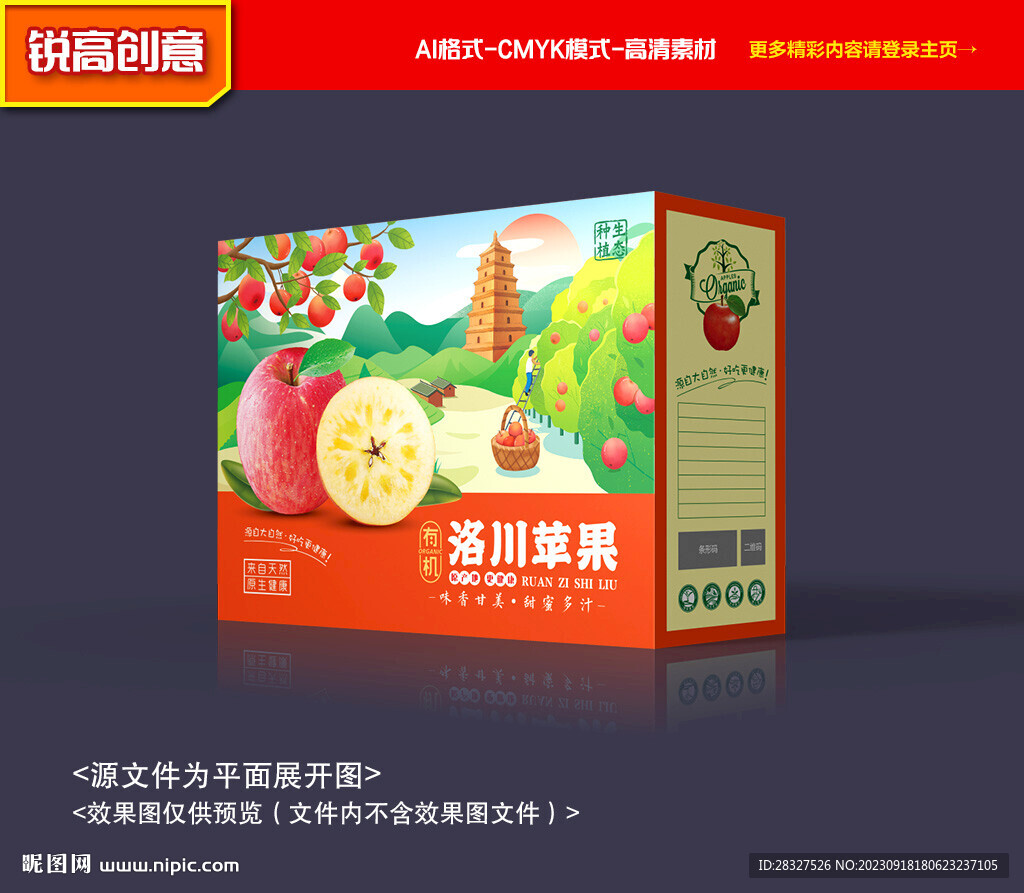 苹果包装 水果礼盒