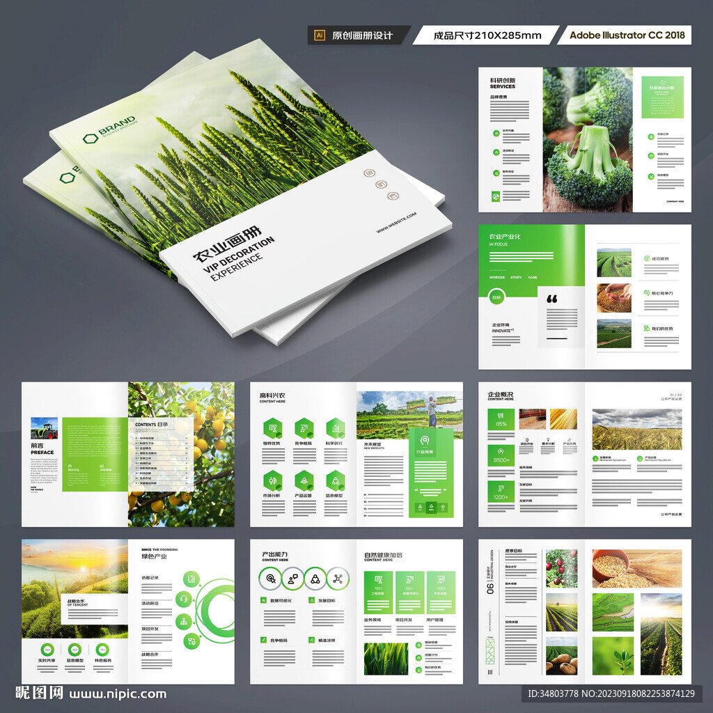 农业画册模板
