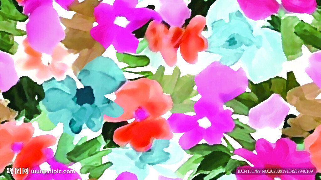 手绘花