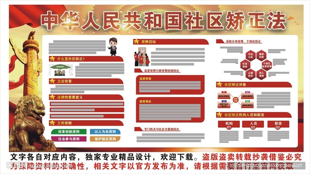 社区矫正法宣传栏