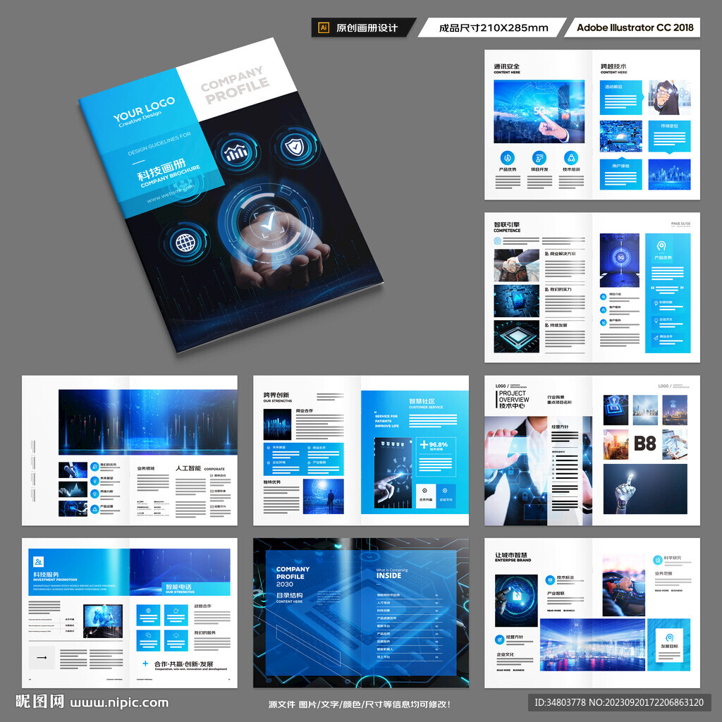科技企业画册