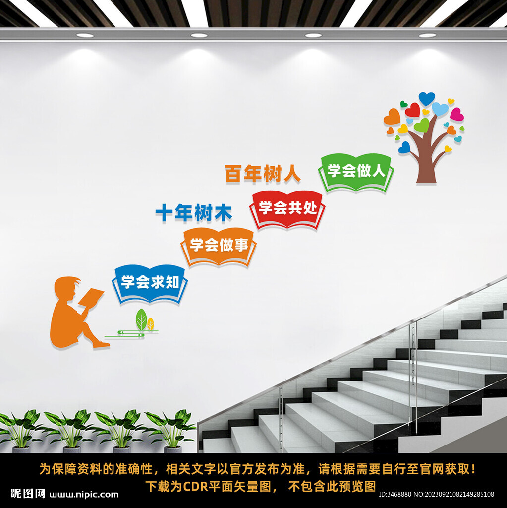 学校楼梯文化墙