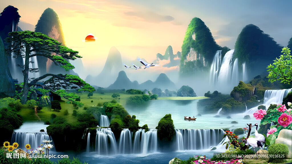 山水风景画