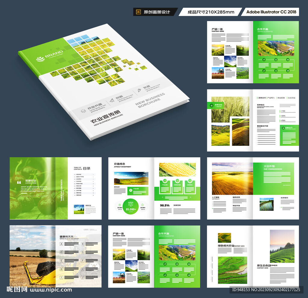 农业画册模板