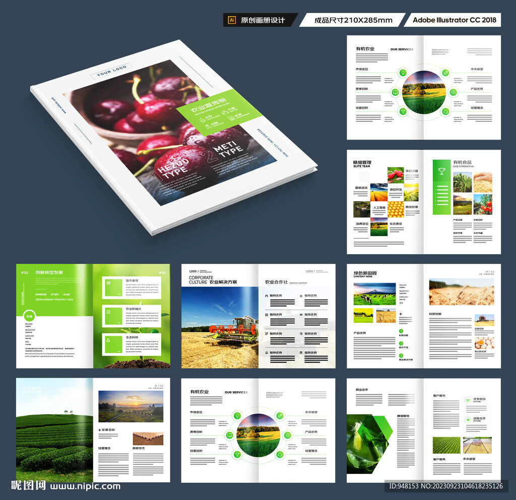农业画册模板