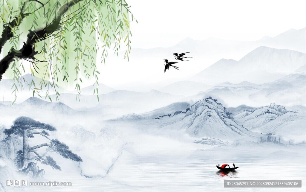 新中式背景墙